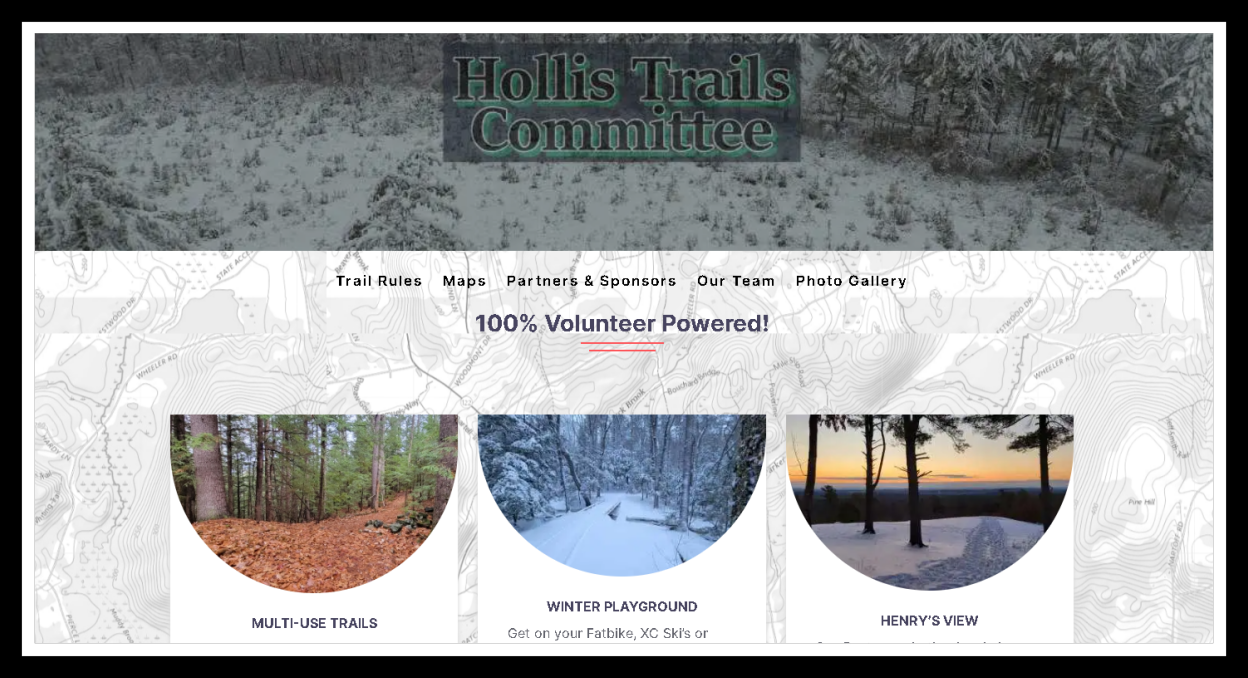 Hollis Trails Website Thumbnail